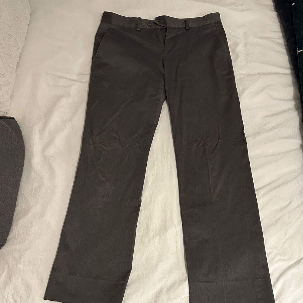 Theory Men's Dark Gray Dress Pants